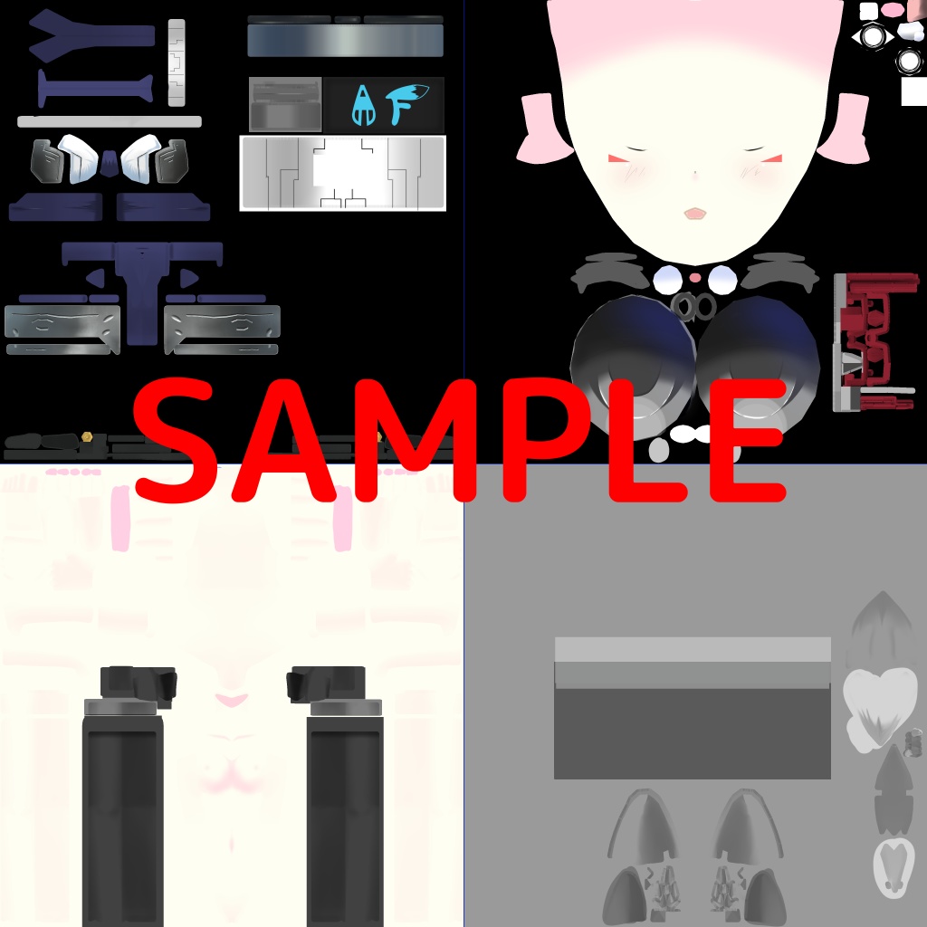 オリジナル3Dモデル -ash-