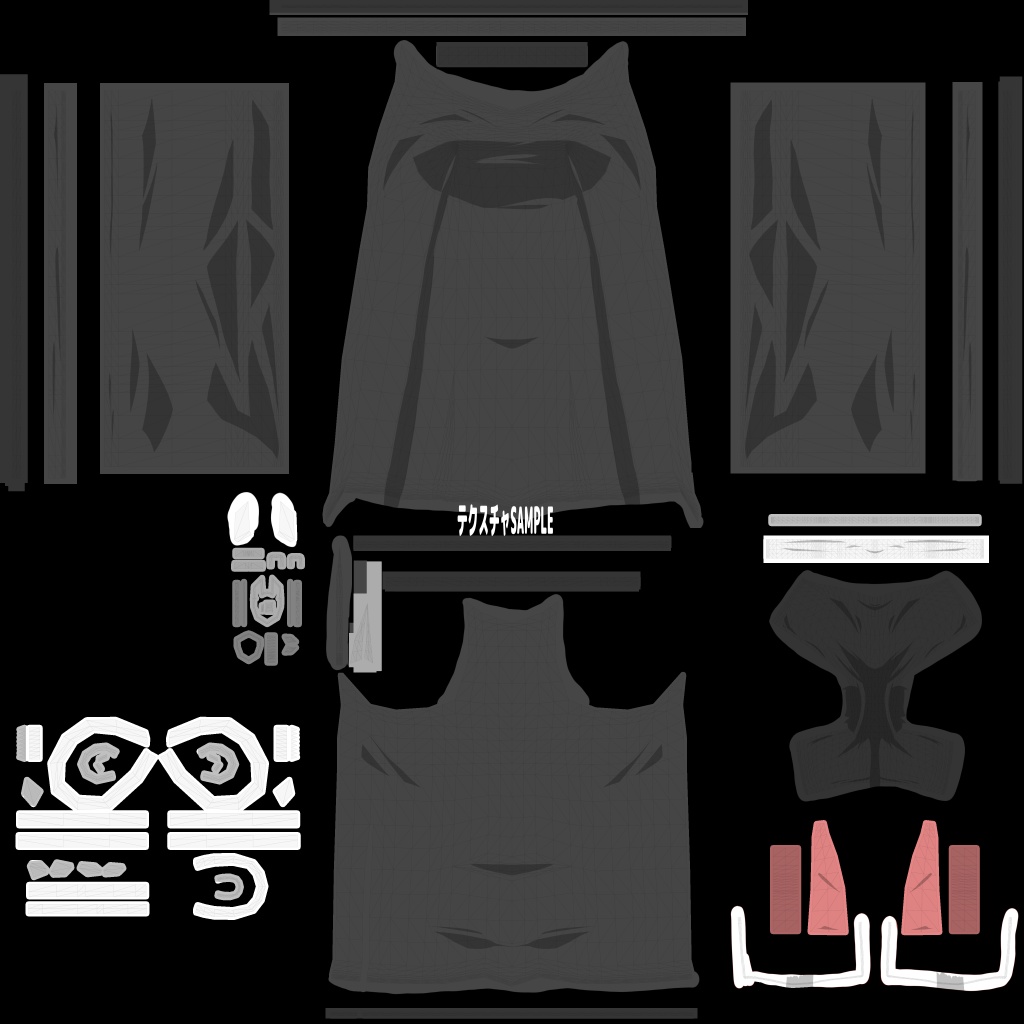 【レイニィ】対応 衣装モデル だぼだぼシャツ