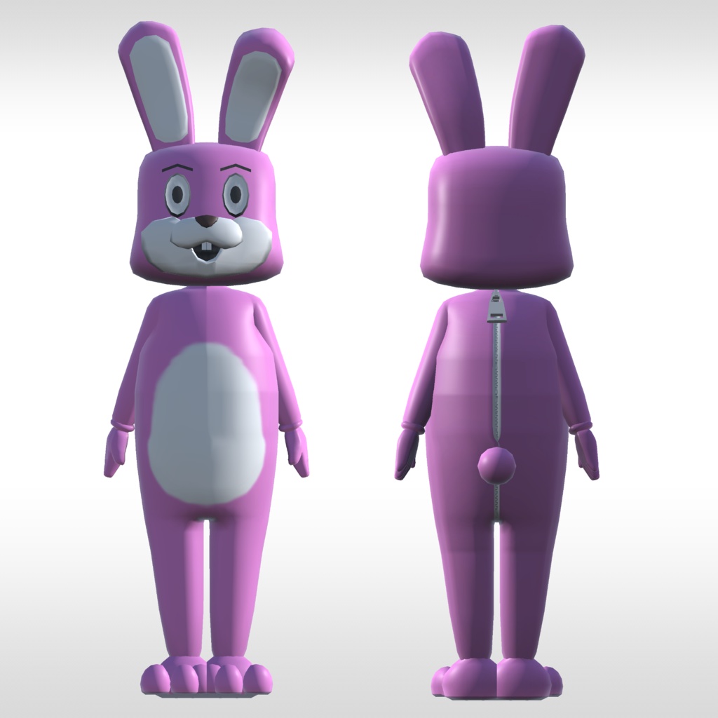 3Dモデル うさぎきぐるみ