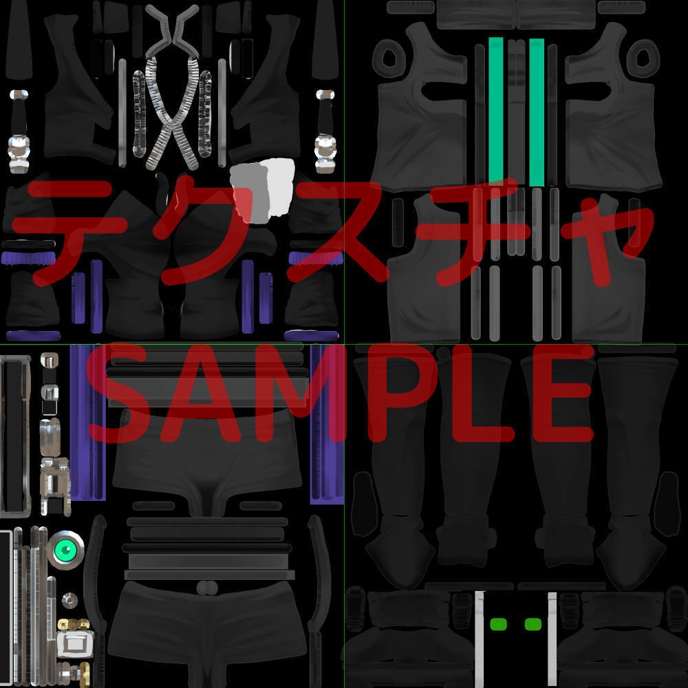 【複数アバター】対応 衣装モデル af03フードパーカー