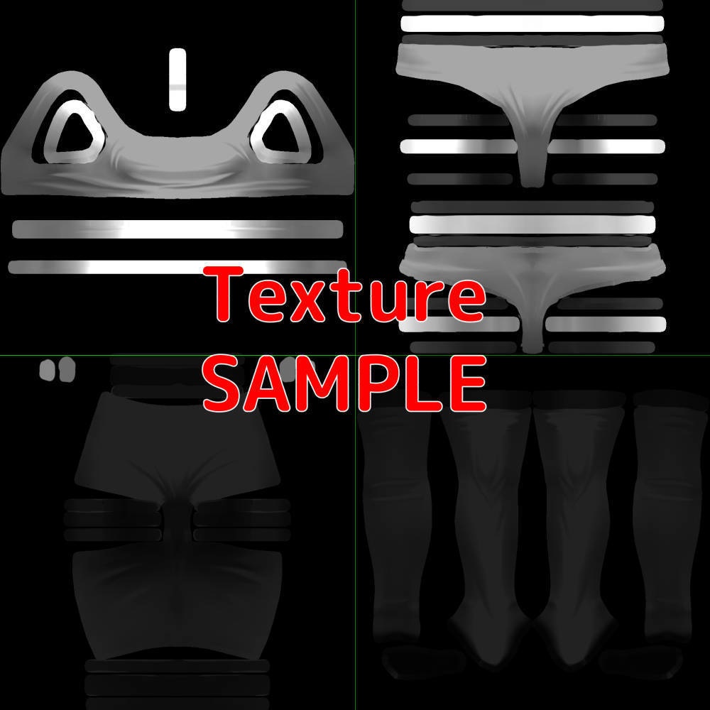 複数アバター対応 衣装モデル af01 アンダーウェア