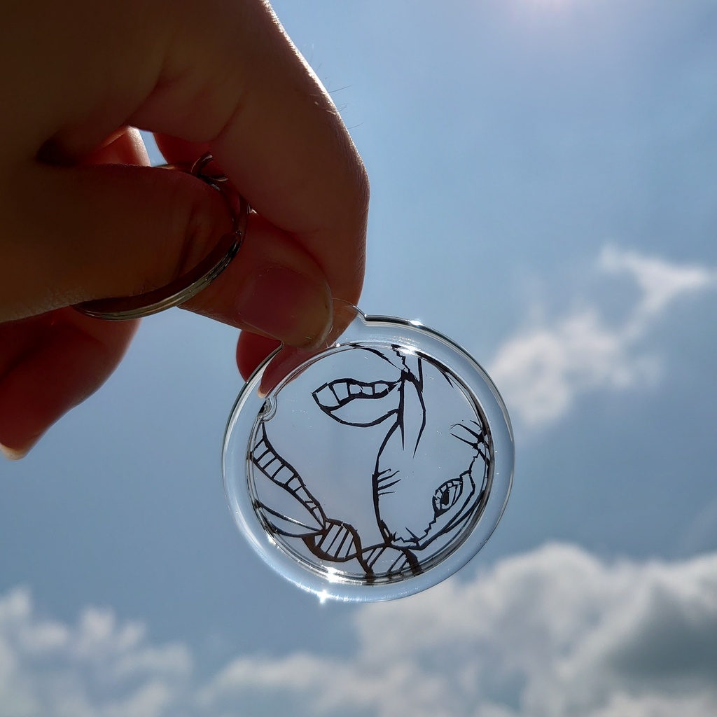 【オーダーメイド】切り絵キーホルダー 『ノゾイテ』シリーズ