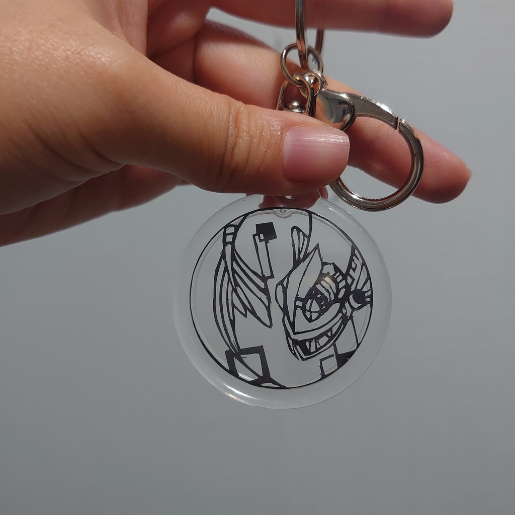 【オーダーメイド】切り絵キーホルダー 『ノゾイテ』シリーズ