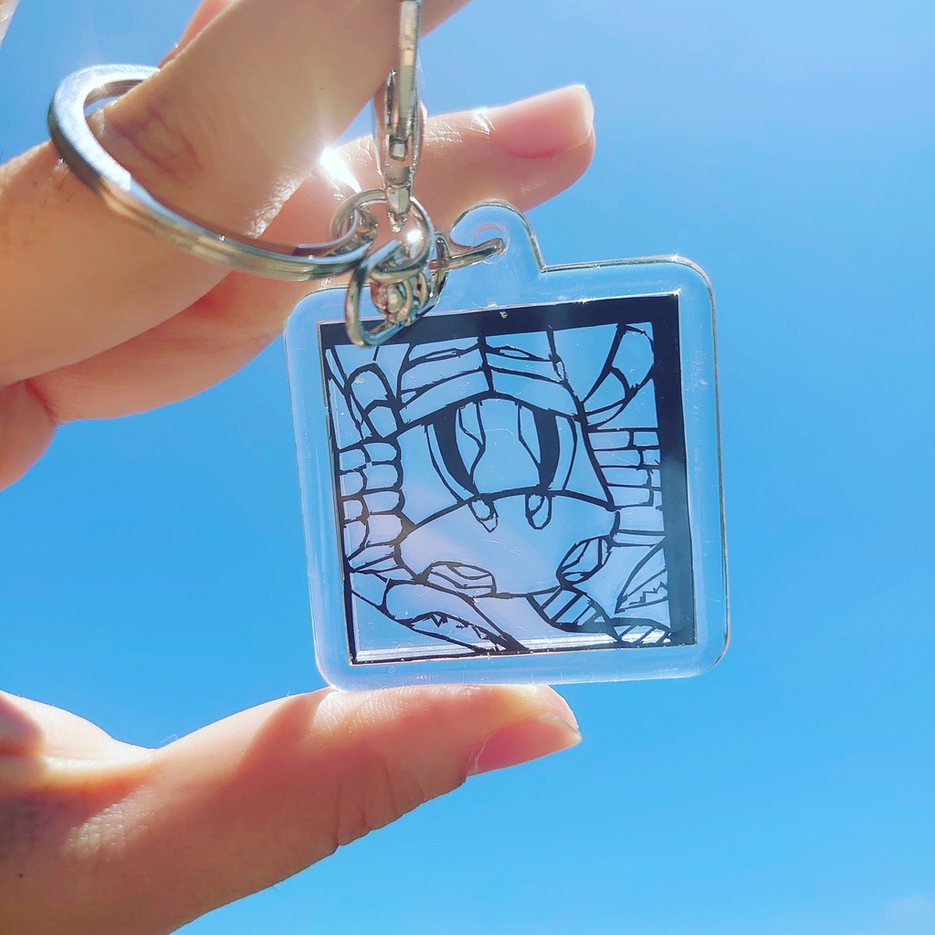 【オーダーメイド】切り絵キーホルダー 『とじこめる』シリーズ