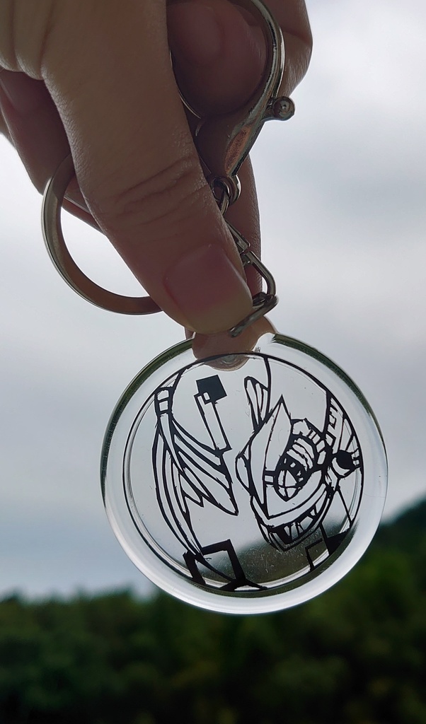 【完成品】切り絵キーホルダー