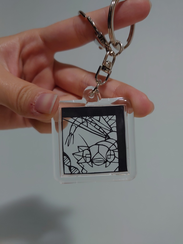 【完成品】切り絵キーホルダー