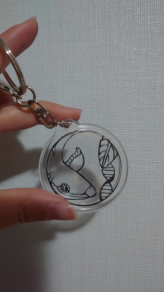 【完成品】切り絵キーホルダー
