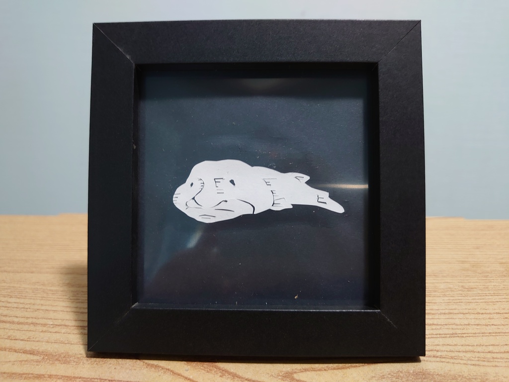 ミニ切り絵原画