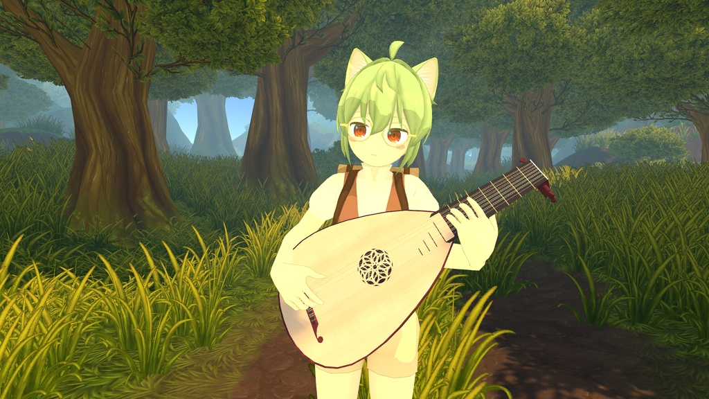 リュート 【3Dモデル】