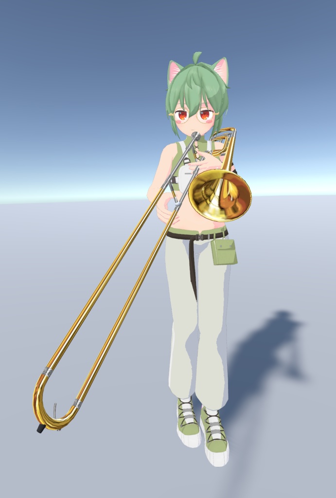 F管アタッチメント付テナートロンボーン 【3Dモデル】 ※2022/10/01更新