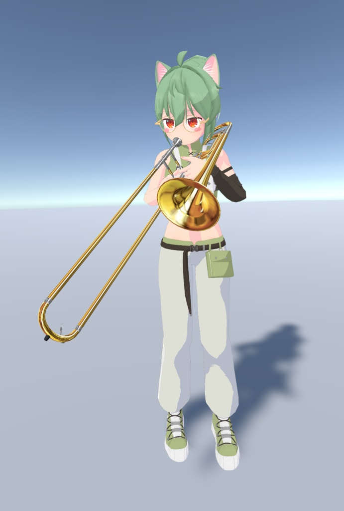 F管アタッチメント付テナートロンボーン 【3Dモデル】 ※2022/10/01更新