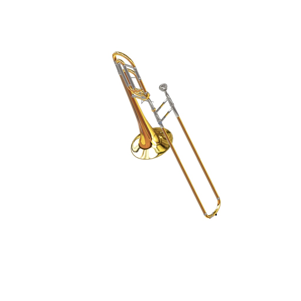 F管アタッチメント付テナートロンボーン 【3Dモデル】 ※2022/10/01更新