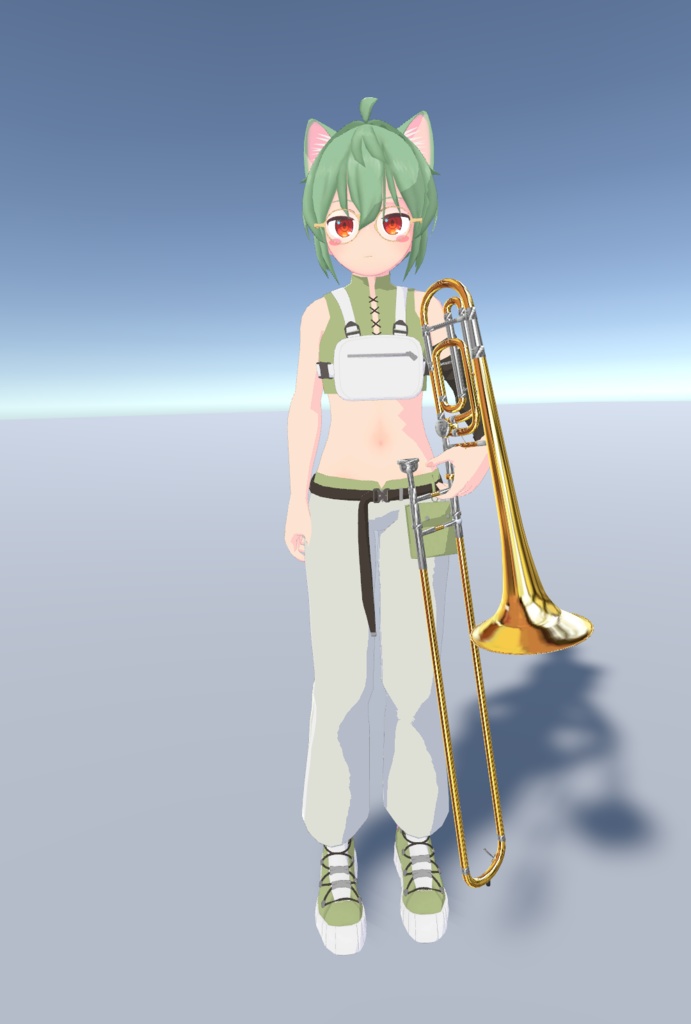 F管アタッチメント付テナートロンボーン 【3Dモデル】 ※2022/10/01更新