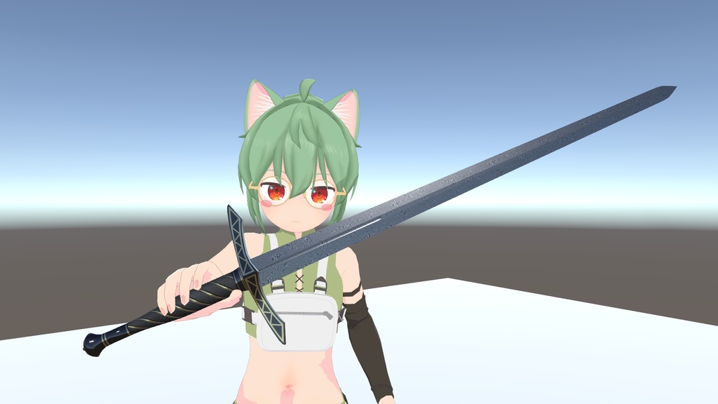 ロングソード【3Dモデル】 blenderファイル付き ※2021/12/15鞘を追加