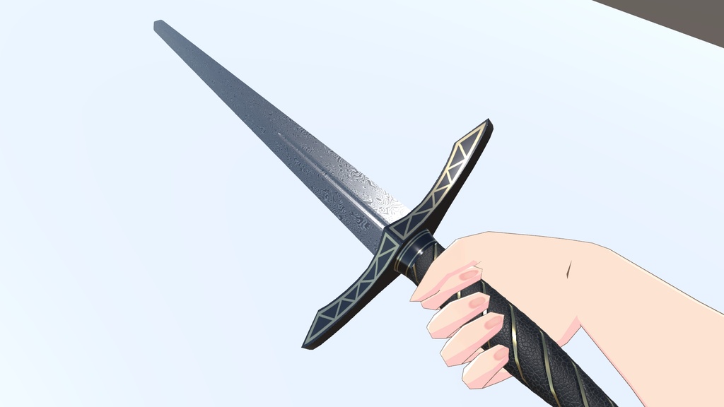 ロングソード【3Dモデル】 blenderファイル付き ※2021/12/15鞘を追加