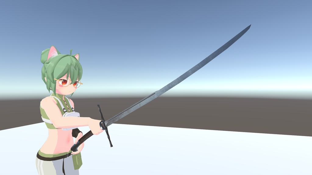 クリークスメッサー【3Dモデル】 blenderファイル付き