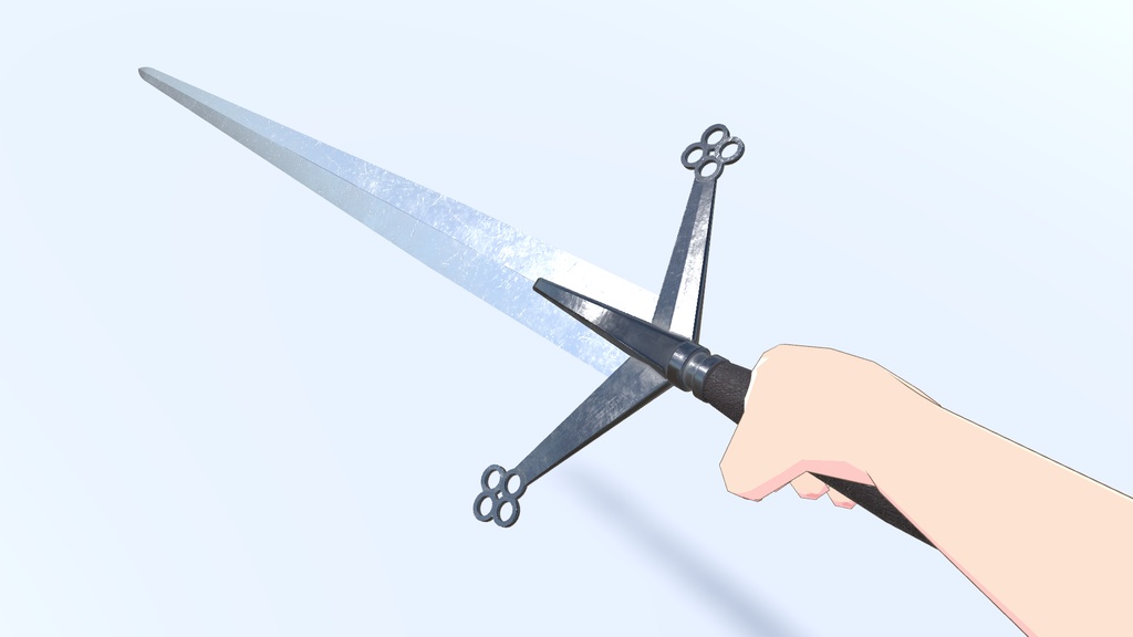 スコティッシュクレイモア 2種【3Dモデル】 blenderファイル付き (無料あり)