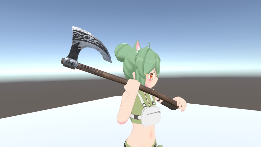 ヴァイキングアックス 【3Dモデル】 blenderファイル付き