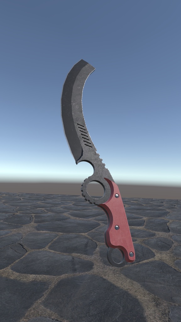 マチェット【3Dモデル】 blenderファイル付き