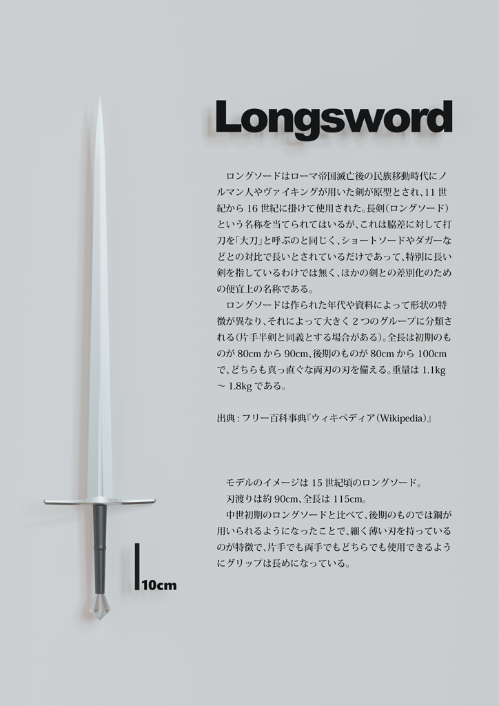 ファンタジーRPG スタンダード近接武器26種セット【3Dモデル】 blenderファイル付き