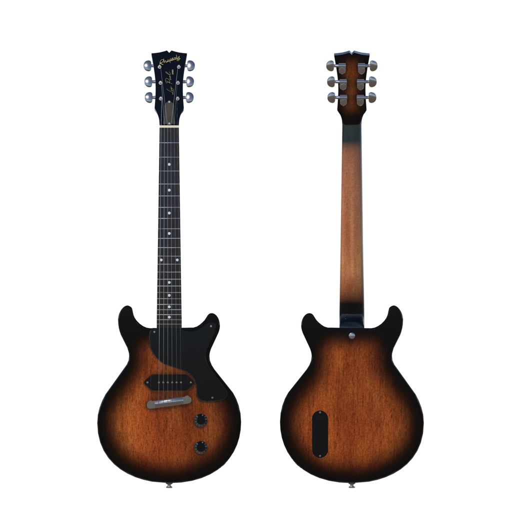 エレキギター LPJ DCタイプ【3Dモデル】