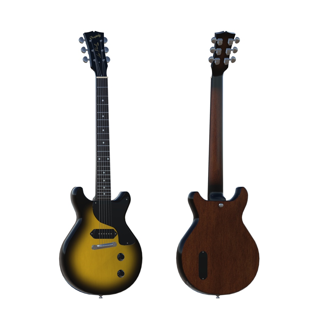 エレキギター LPJ DCタイプ【3Dモデル】