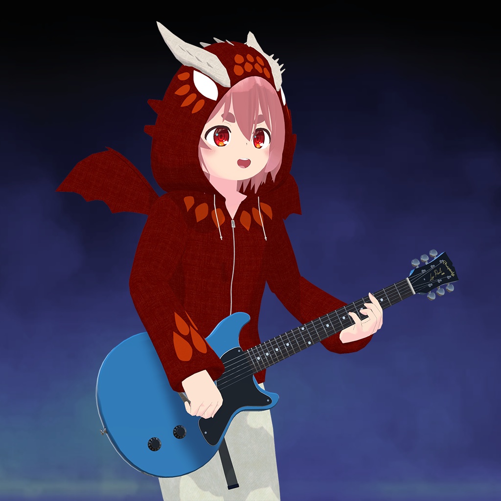 エレキギター LPJ DCタイプ【3Dモデル】