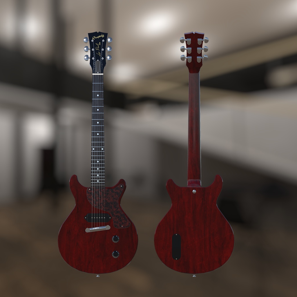 エレキギター LPJ DCタイプ【3Dモデル】