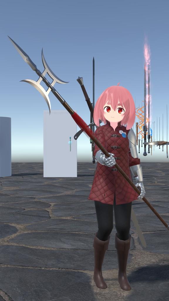 方天画戟 【3Dモデル】 blenderファイル付き