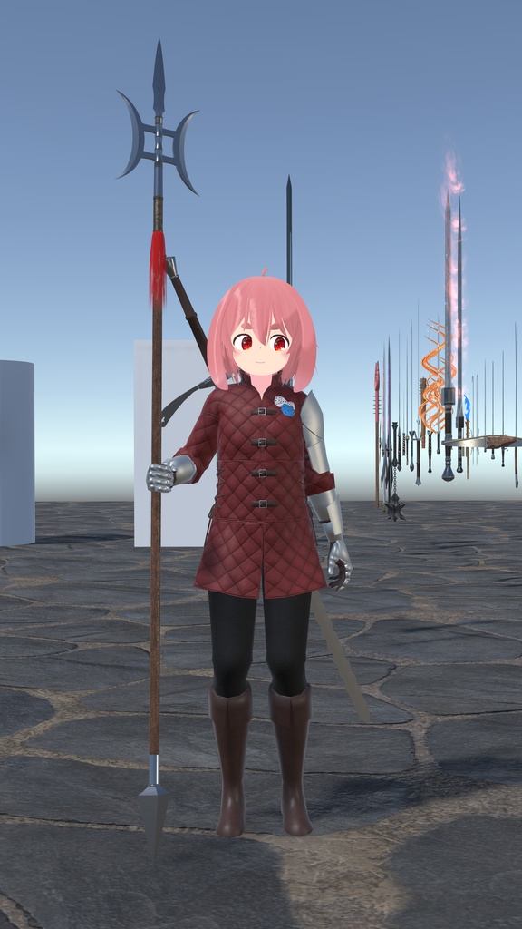 方天画戟 【3Dモデル】 blenderファイル付き