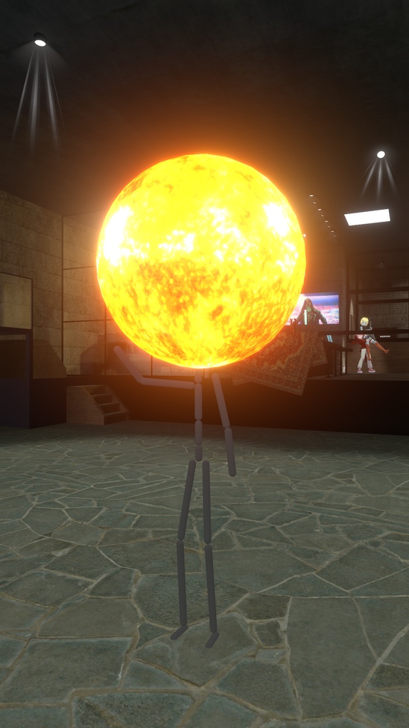 [無料] 太陽の人 [オリジナル3Dモデル]  Quest対応