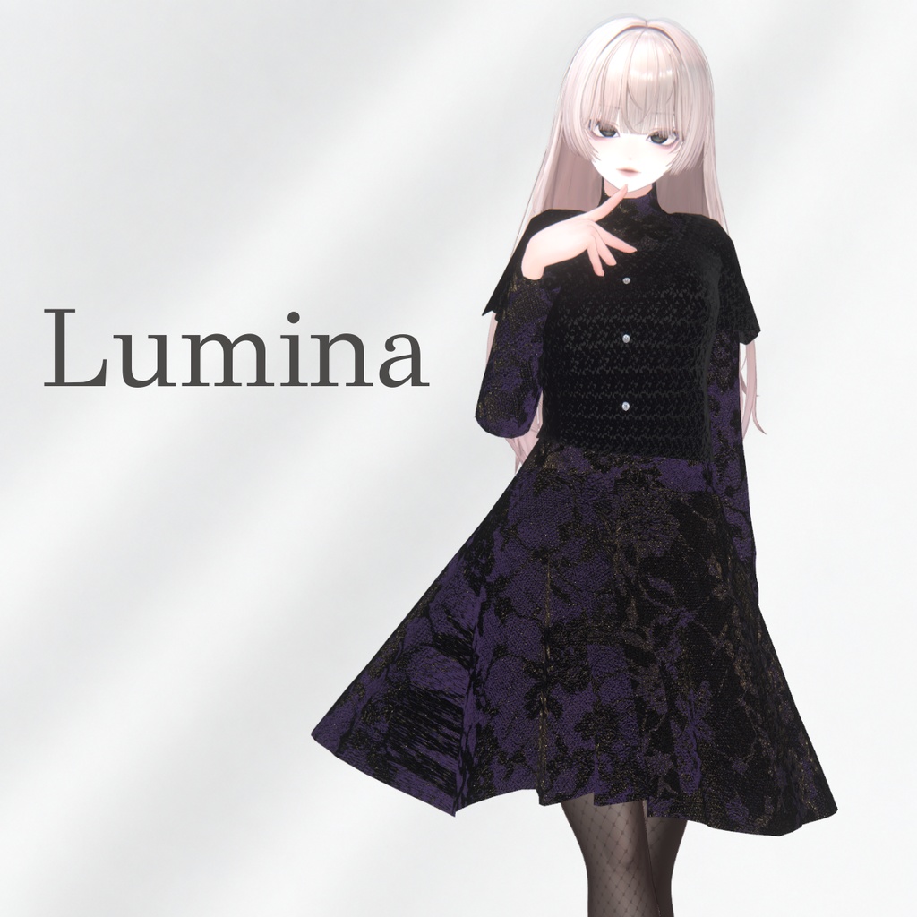 【複数アバター対応】Lilly dress