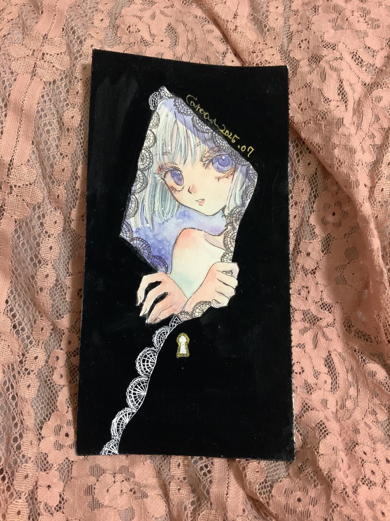 フレームレス原画　鍵穴
