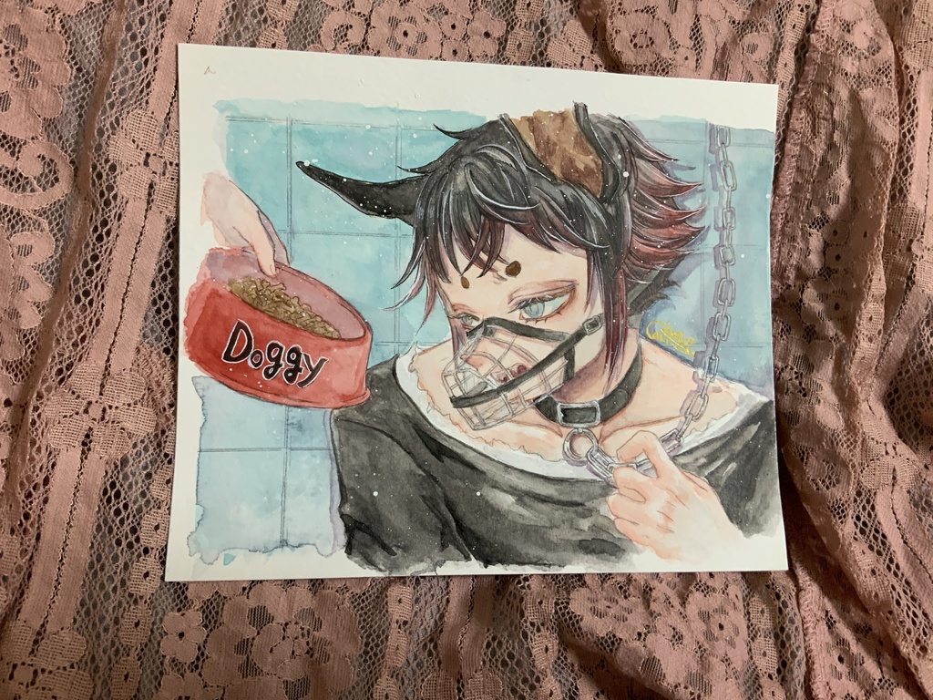 フレームレス原画Doggy