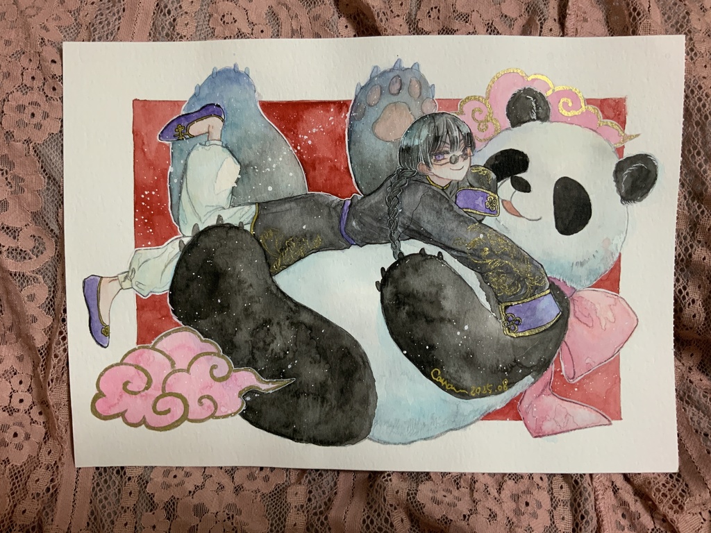 フレームレス原画　パンダ