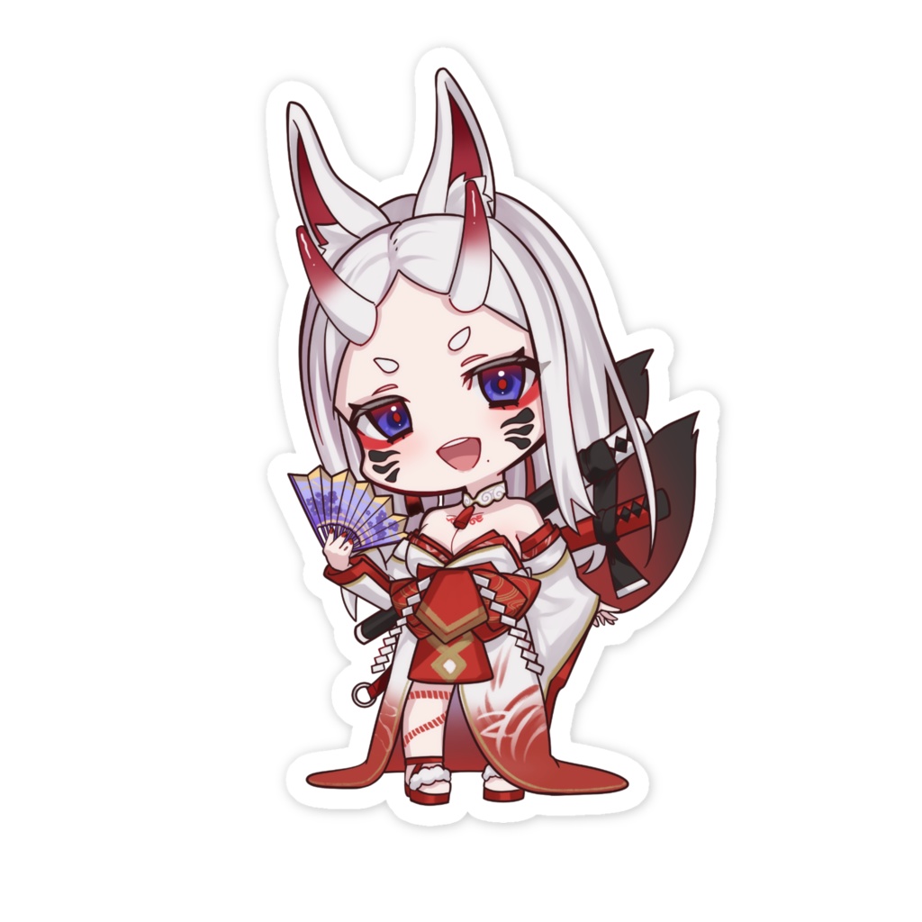 がちゃステッカーッッ(和装)