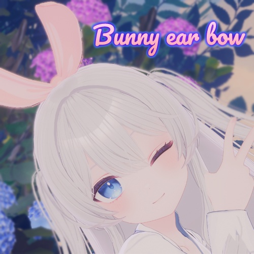 bunny ear ribon bow (liltoon)