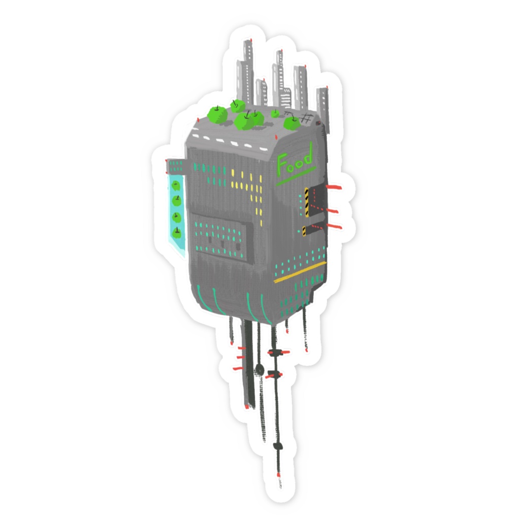 銀河規模!小鳥の餌やりスペースステッカー