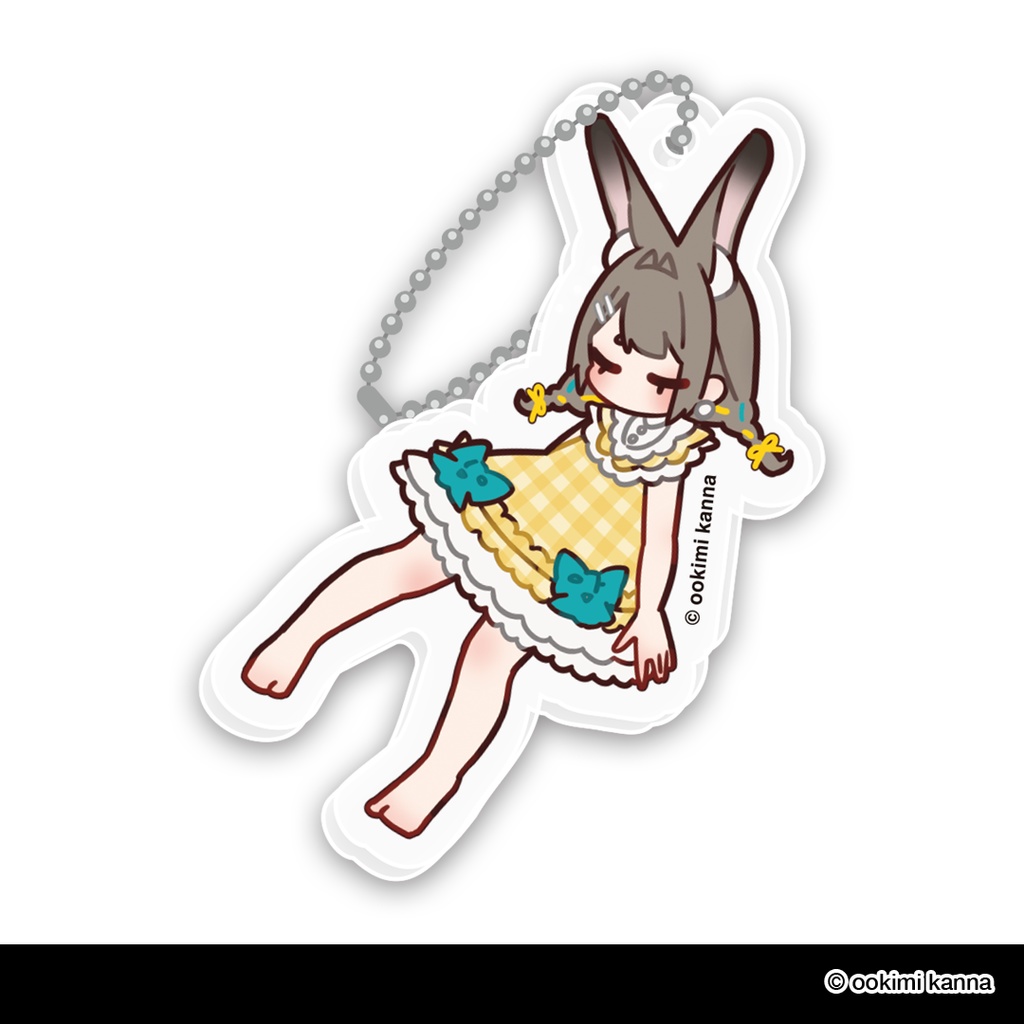 かんなちゃんおやすみアクリルキーホルダー