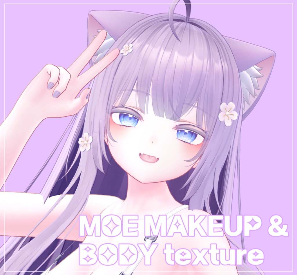 ♡ 萌, Moe ♡ moe make up & body texture ! 萌メイク!