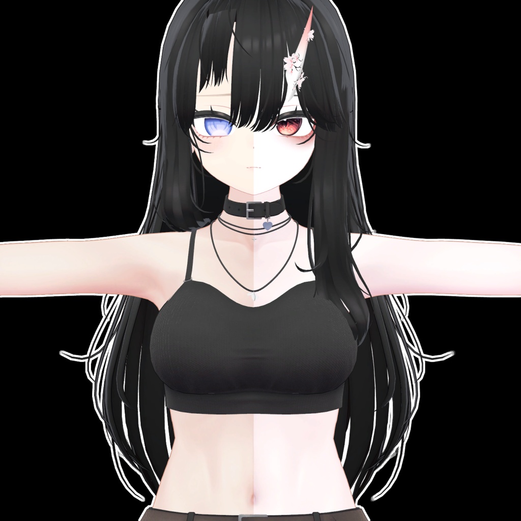 ღ ナオ,Nao ღ Oni & Soft make up & body texture ღナオ メイクღ