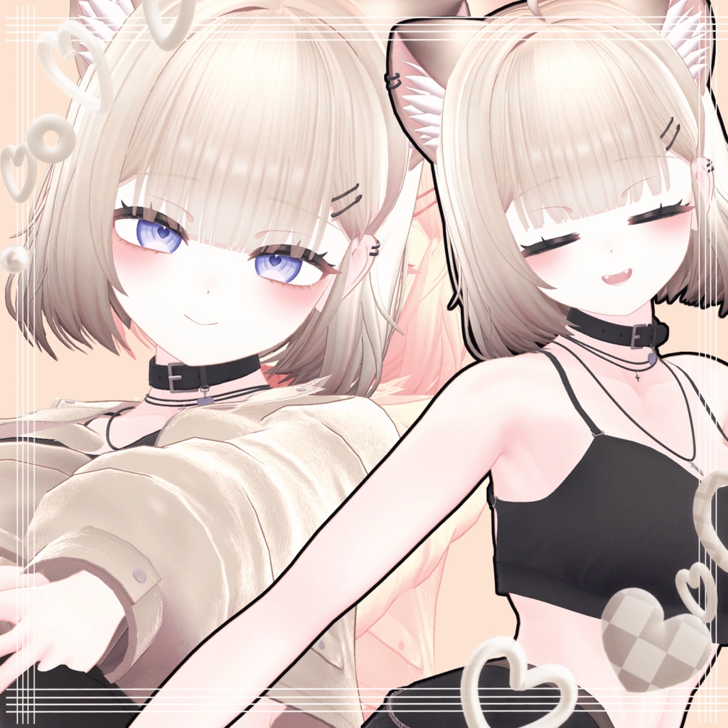 ღ ナオ,Nao ღ Oni & Soft make up & body texture ღナオ メイクღ