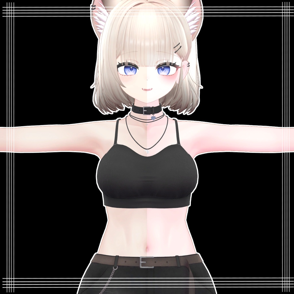 ღ ナオ,Nao ღ Oni & Soft make up & body texture ღナオ メイクღ