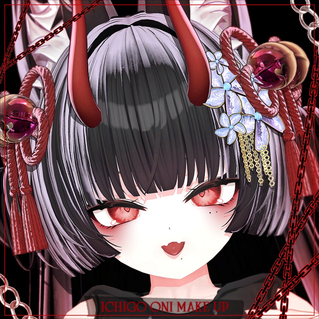 ღイチゴ, ICHIGO ღ Ichigo Oni make up & body texture + Face Blendshapes ღ イチゴ メイク テクスチャ ღ