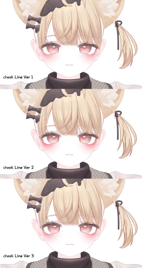 【エク, Eku 】 Eku Soft make up & body texture + Face Blendshapes 【エク メイク テクスチャ 】