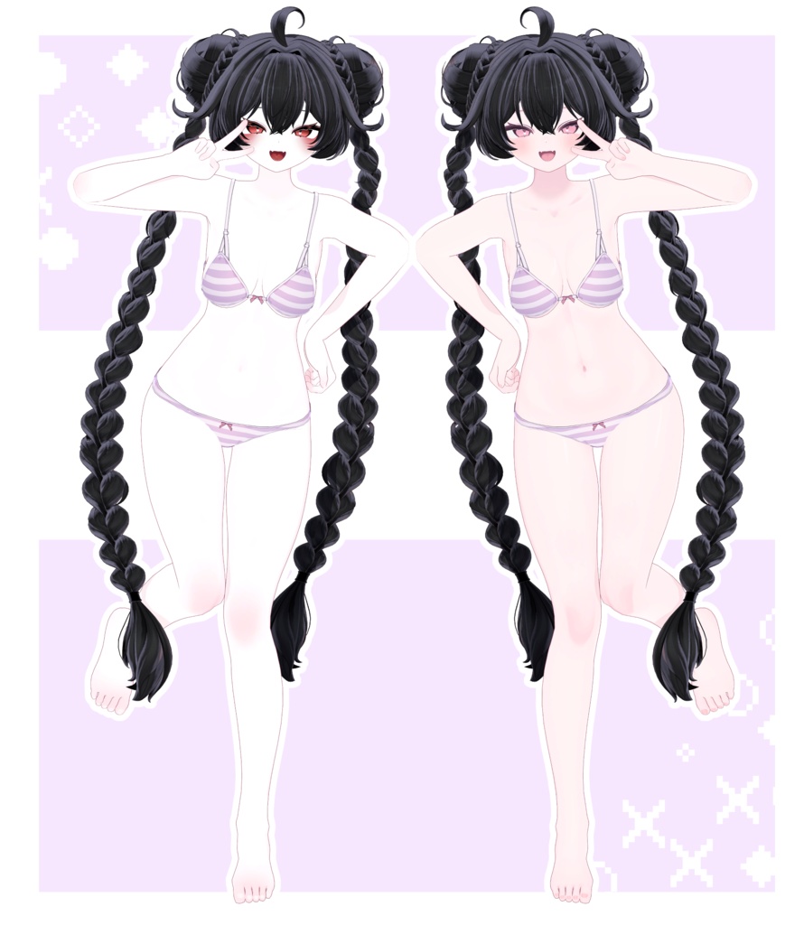 ღプラム, Plum ღ Plum Oni make up & body texture + Face Blendshapes ღ プラム メイク テクスチャ ღ