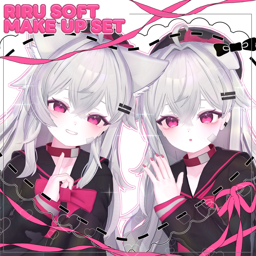 【りる, RIRU】 Riru Soft make up & body texture + Face Blendshapes 【りる メイク テクスチャ 】 