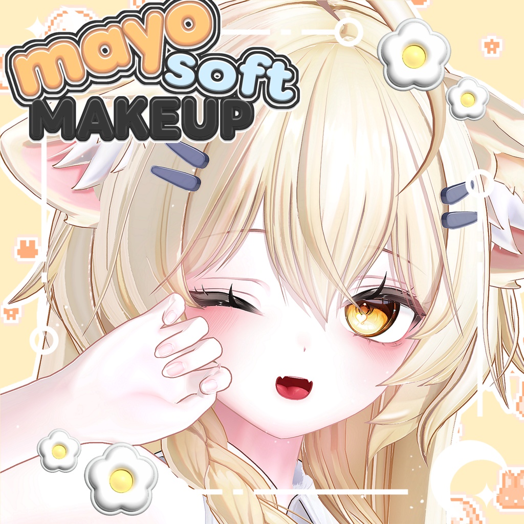 【まよ, Mayo 】 Mayo Soft make up & body texture + Face Blendshapes 【まよ メイク テクスチャ 】