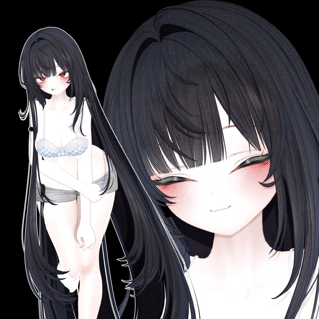 【まよ, Mayo 】 Mayo Oni make up & body texture + Face Blendshapes ♥まよ メイク テクスチャ♥