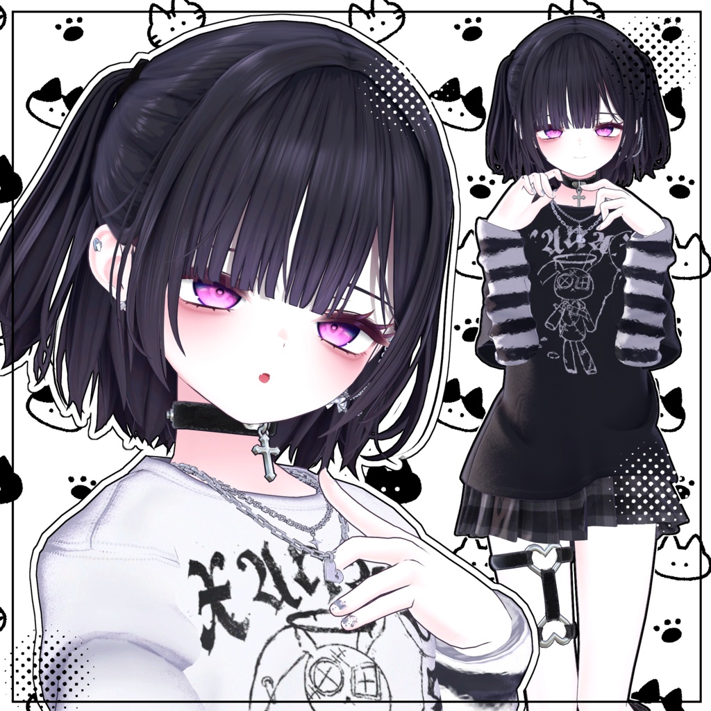 【ミリアム, Linne 】 Linne Soft make up & body texture + Face Blendshapes 【ミリアム メイク テクスチャ 】